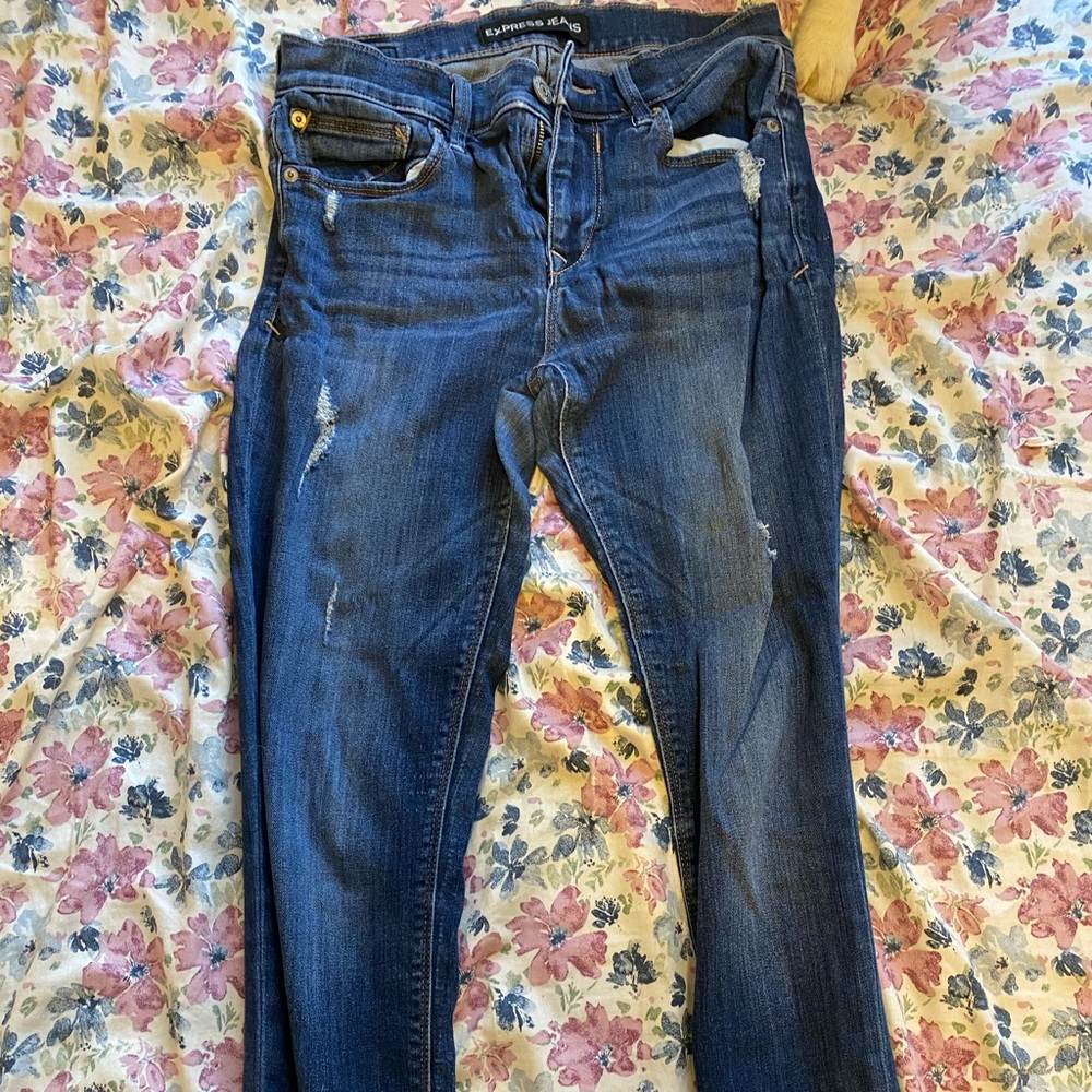 express mid rise jeans
